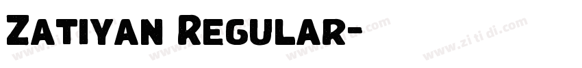 Zatiyan Regular字体转换